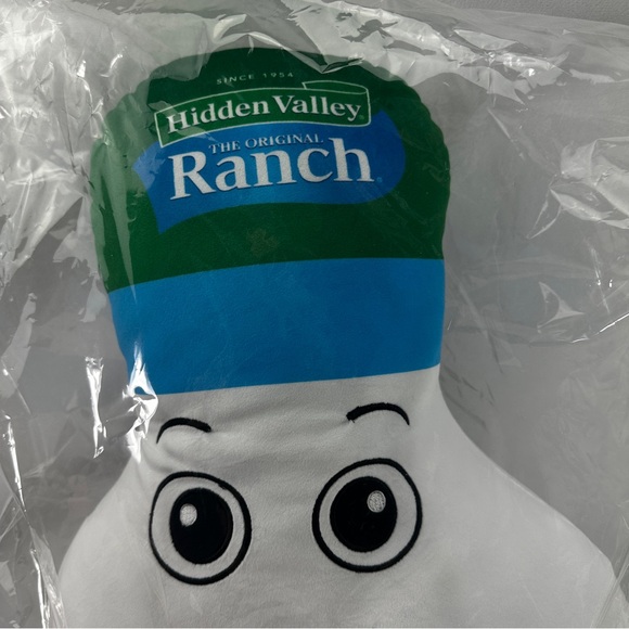 Hidden Valley Ranch Stuffed Ranchie Pillow Stuffed Animal Collectable Fun White - Picture 2 of 8